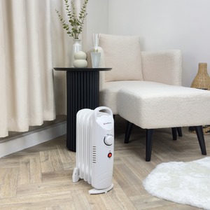 650W Oil-Filled Radiator - White by Rediffusion