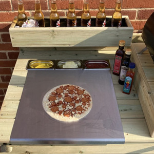 Outdoor Pizza Oven Table by The Outdoor Kitchen Makers