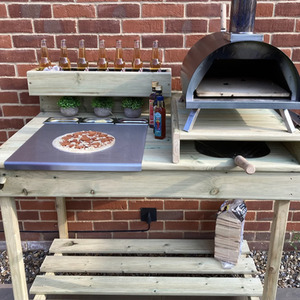 Outdoor Pizza Oven Table by The Outdoor Kitchen Makers