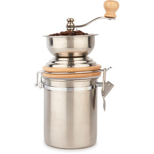 La Cafetire Traditional Hand-Operated Coffee Mill - Silver by LA CAFETIERE
