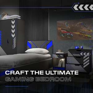 X Rocker Octane Furniture Set - Black / Blue by X Rocker