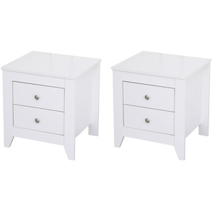 HMD White Wooden Bedroom 3 or 4 Pieces Set by HMD Furniture