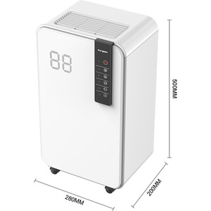 Auto-Off Coloured LED Quiet Dehumidifiers by Livingandhome