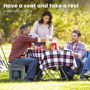 28L Rotomolded Cooler Insulated Portable Ice Chest by Costway