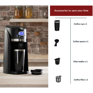 Innoteck Digital 2 in 1 Bean To Mug Coffee Maker - Black by Innoteck