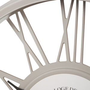 White Round 3D Clock - White