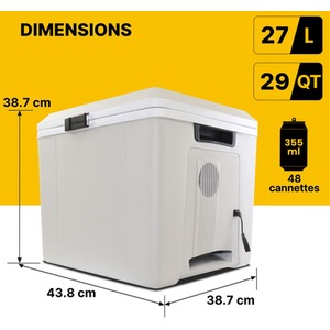 Koolatron Voyager P27 Cooler Warmer - Grey by Koolatron