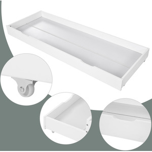 Single Guest Sofa Bed - White by Abrihome