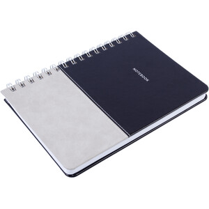 Black & Grey Stitched A5 Wiro Notebook