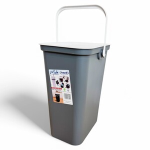 Moda Recycling Bin with Handle - Grey and White