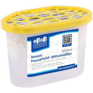 Harbour Housewares Interior Dehumidifiers - 500ml - Lemon - Pack of 10 - Lemon by Harbour Housewares