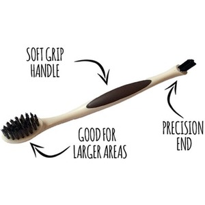 Greener Cleaner Dual Ended Detail Brush - Cream by Greener Cleaner