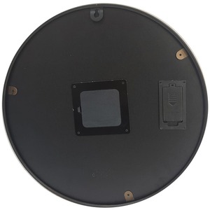 Vanity Living Round Glass Front Gear Wall Clock - Gold / 36cm by Vanity Living