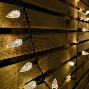 Multi action Pine Cone Christmas Lights - Warm White by Samuel Alexander