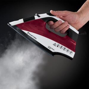 2400W Auto Steam Iron Red - Red by Russell Hobbs