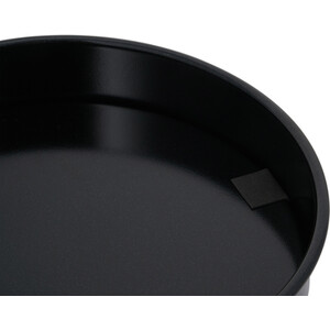 Mercury Quartz 8 Inch Loose Base Shallow Cake Tin - Black by Kitchen Master