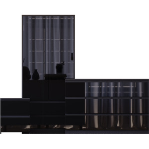 Vida Designs Glinton 3 Piece FSC Certified Bedroom Set - Black by Vida Designs