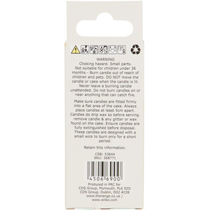 Coloured Number Candle - Pink / 4 by My Party