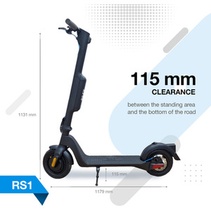 RS1 Electric Scooter - 350W - Black by Riley Scooters