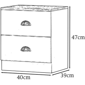 3 Piece Wardrobe Set Bedside and Chest of Drawers Bedroom Furniture - Soft Grey and Natural by Wyld and Coco