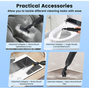 1600W Portable Steam Cleaner - White by Costway