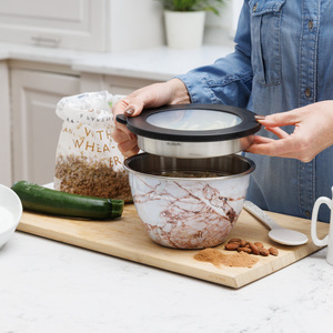 S'well Calacatta Gold Salad Bowl Kit, 1.9L - Gold by SWELL