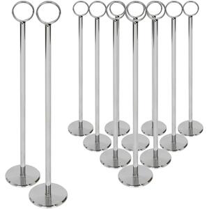 12x Wedding Table Number Holders - Silver / 30cm by Argon Tableware