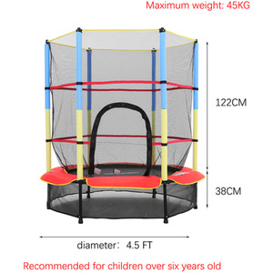 Children's Trampoline with Safety Net and Enclosure by Livingandhome
