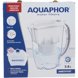 Aquaphor Amethyst 2.8l Water Filter Jug - White by AQUAPHOR