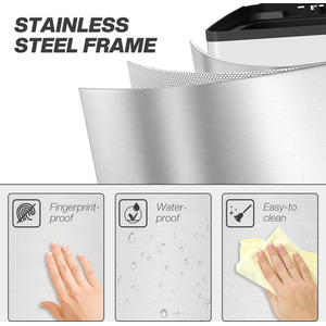 HOMCOM 20L Dual Kitchen Bin with Removable Inner Buckets by HOMCOM