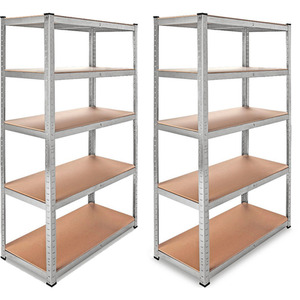 Monster Racking 2x Galwix Galvanised Steel Shelves - Silver by Monster Racking
