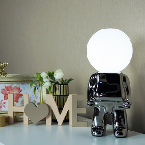 Astronaut Table Lamp - Silver