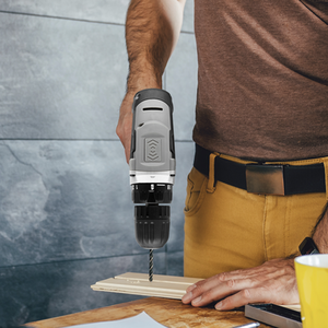 Cordless Drill 20V Li-Ion Fast Charge Electric Screwdriver - Grey by Terratek