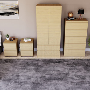 Denver Bedroom Set (2 Drawer Bedside (x2), 5 Drawer Chest, 2 Door Wardrobe) by Vida Designs