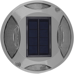 Solar Ground Light 16 LEDs Solar Panel - Black by EnerJ Smart