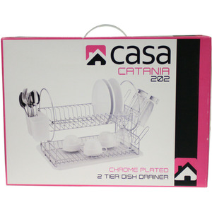 Catania Range Dish Drainer Range - Silver by Casa