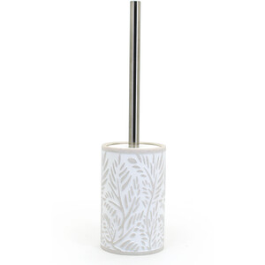 Gentle Leaf Beige Toilet Brush Holder - Beige