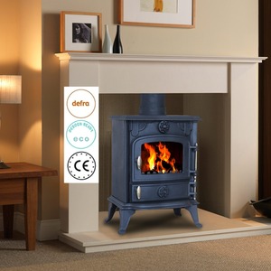 5KW Single Woodbuner Stove - Black by HEATSURE