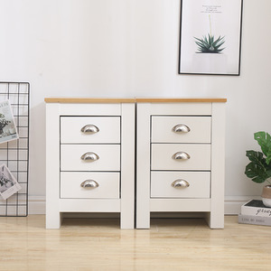 HMD 3 Pieces Wooden Bedroom Set-White or Grey by HMD Furniture
