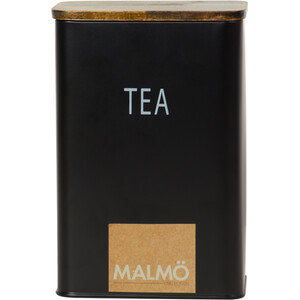Malmo Rectangular Canister - Black / Tea