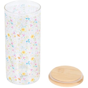 In Bloom Drinking Jar with Straw - Multicolour