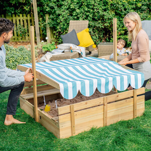 Wooden Sandpit with Canopy - Natural by Plum