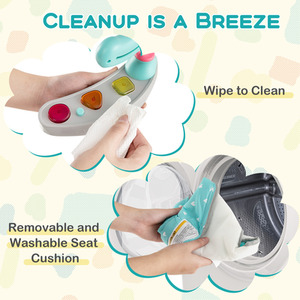 Baby Stationary Activity Center Baby Bouncer - Blue by Costway