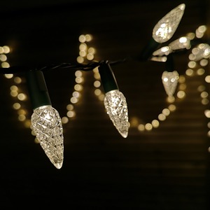 Multi action Pine Cone Christmas Lights - Warm White by Samuel Alexander