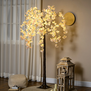 HOMCOM 180cm Cherry Blossom Tree Light with 450 Warm White LED Lights - Pink by HOMCOM