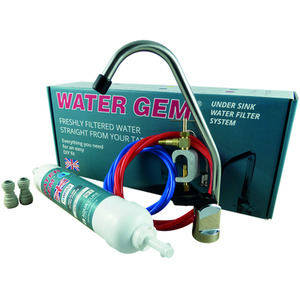 Original Water Gem Under Sink DIY Water Filtration System - White by Water Gem