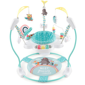 Baby Stationary Activity Center Baby Bouncer - Blue by Costway