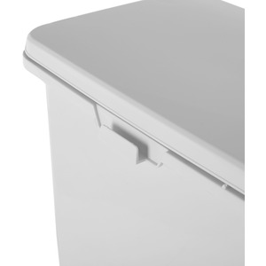 29L Double-Layer Rubbish Bin - White by Livingandhome