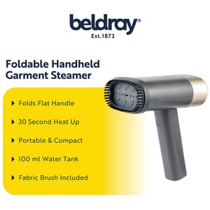 Beldray Fold Away Garment Steamer - Navy by Beldray