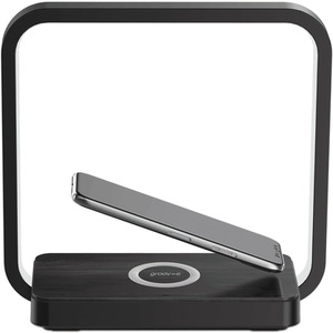 Groove Artemis Touch Lamp with Wireless Charging Pad - Black by Groove